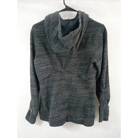 Under Armour Hoodie Womens Medium M Heathered Charcoal Gray Semi Fitted Full Zip - Picture 8 of 10